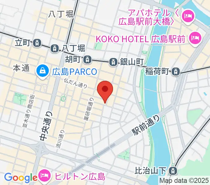 広島CONQUESTの地図