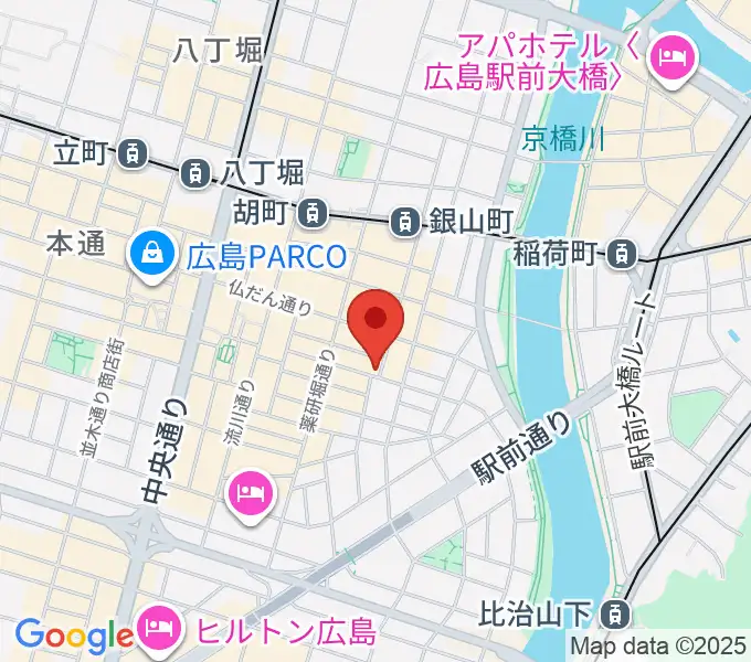 広島CONQUESTの地図