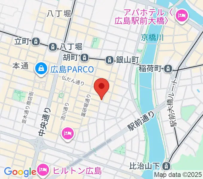 広島CONQUESTの地図