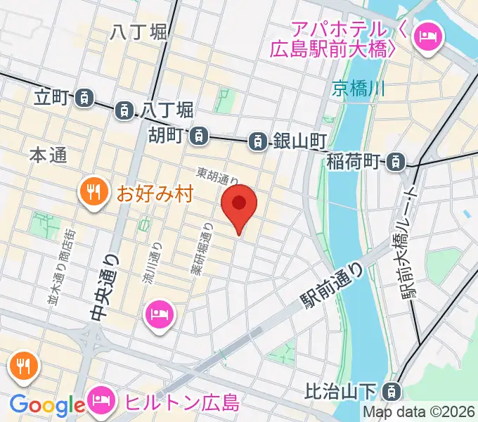 広島CONQUESTの地図