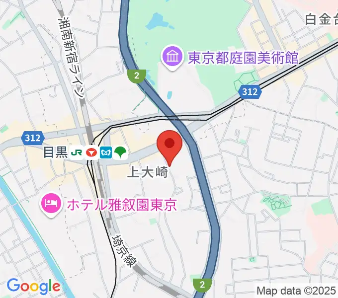 目黒Cozyの地図