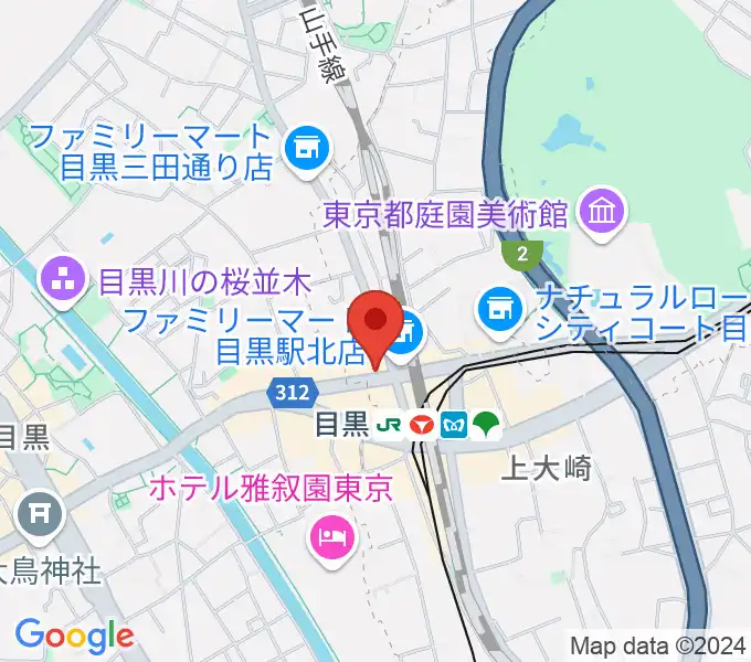 目黒シネマの地図