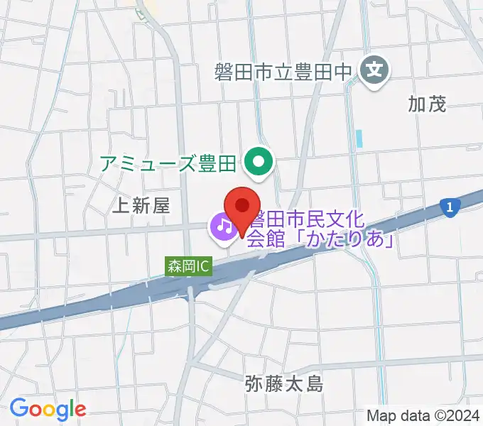 かたりあ 磐田市民文化会館の地図