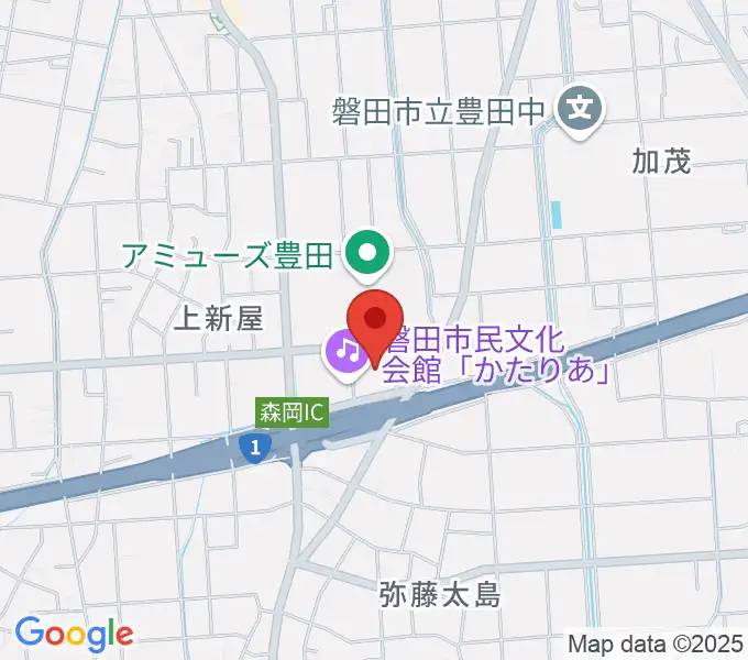 かたりあ 磐田市民文化会館の地図