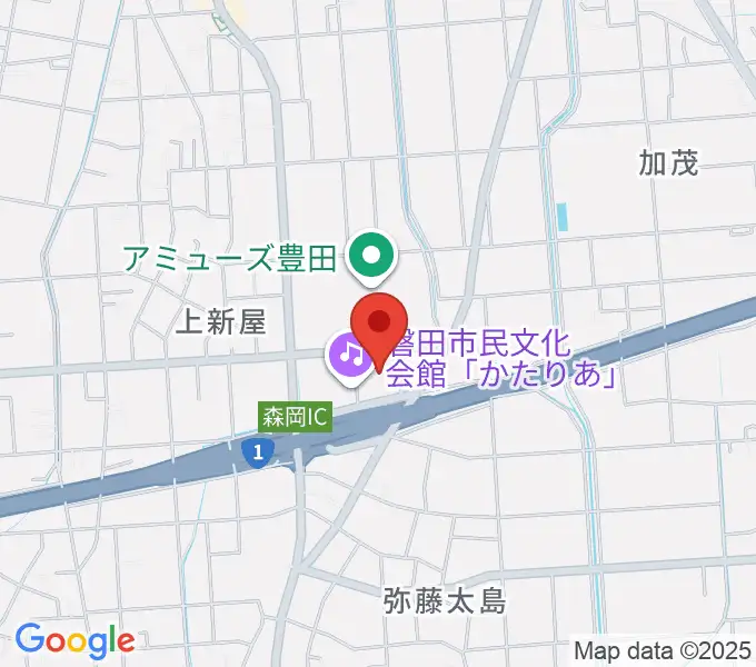 かたりあ 磐田市民文化会館の地図