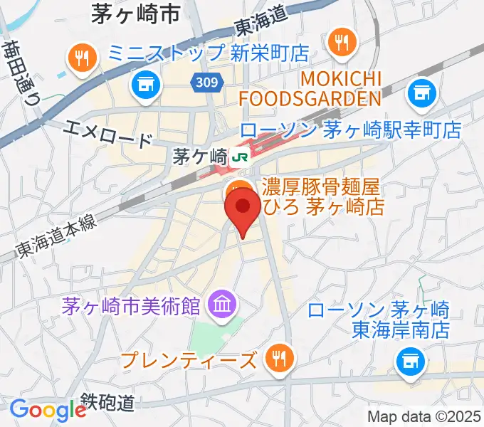 茅ヶ崎ぱぱっちの地図