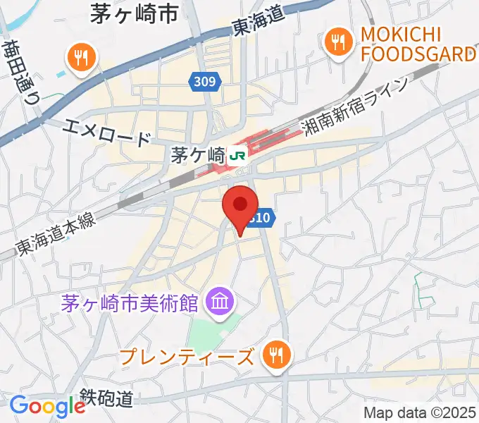 茅ヶ崎ぱぱっちの地図