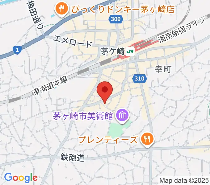 JAM IN THE BOXの地図