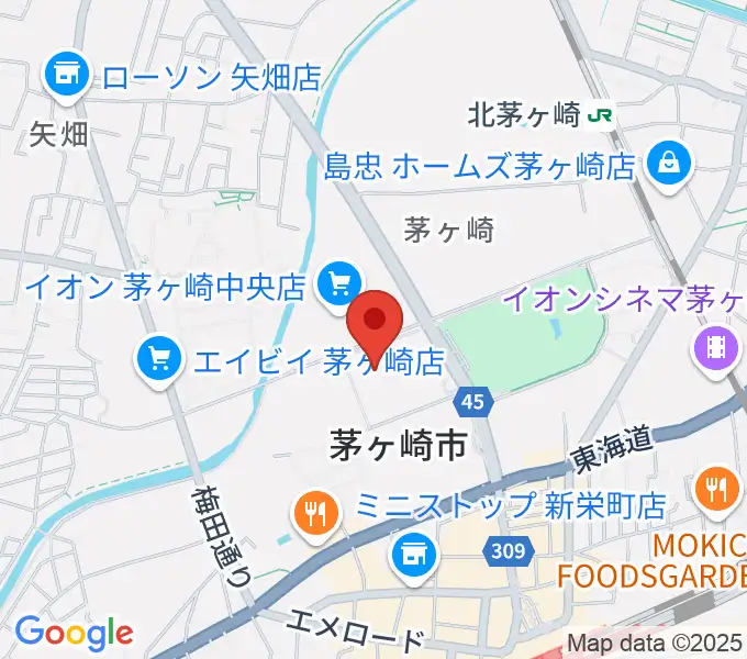 茅ヶ崎市総合体育館の地図