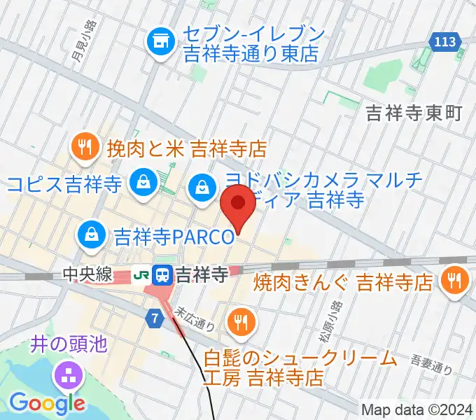 銀座十字屋スタジオ クローチェの地図