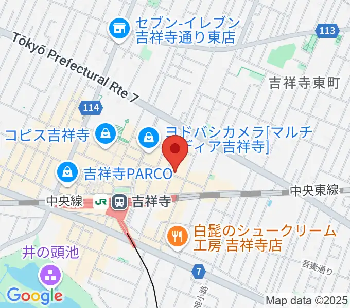 銀座十字屋スタジオ クローチェの地図