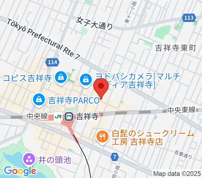 銀座十字屋スタジオ クローチェの地図