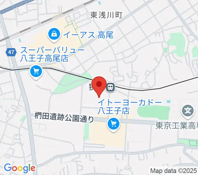 エスフォルタアリーナ八王子の地図