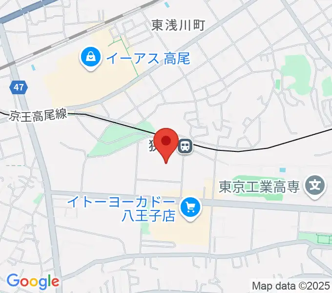 エスフォルタアリーナ八王子の地図
