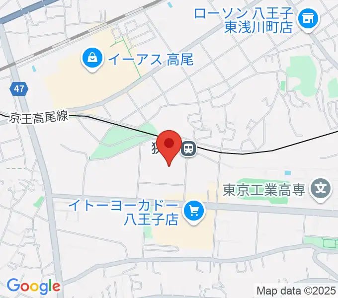 エスフォルタアリーナ八王子の地図