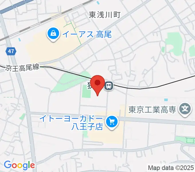 エスフォルタアリーナ八王子の地図