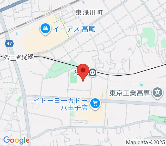 エスフォルタアリーナ八王子の地図