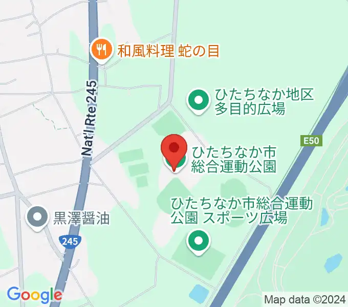 ひたちなか市総合運動公園総合体育館の地図