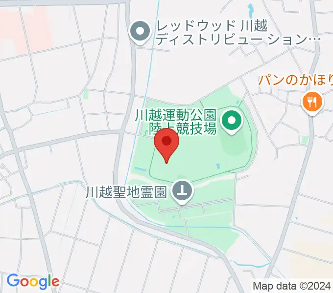 川越運動公園総合体育館の地図