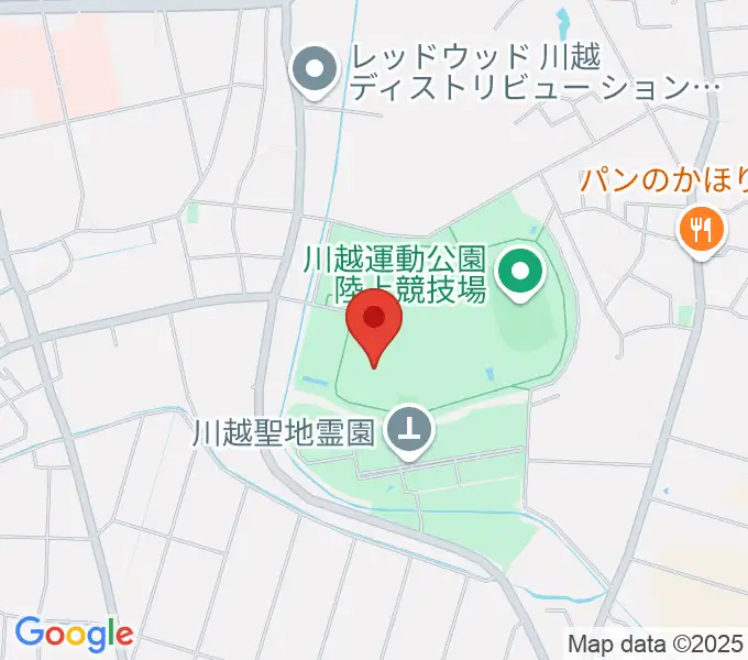 川越運動公園総合体育館の地図