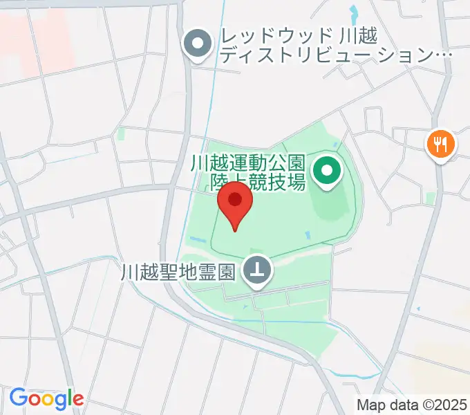 川越運動公園総合体育館の地図