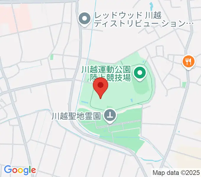 川越運動公園総合体育館の地図