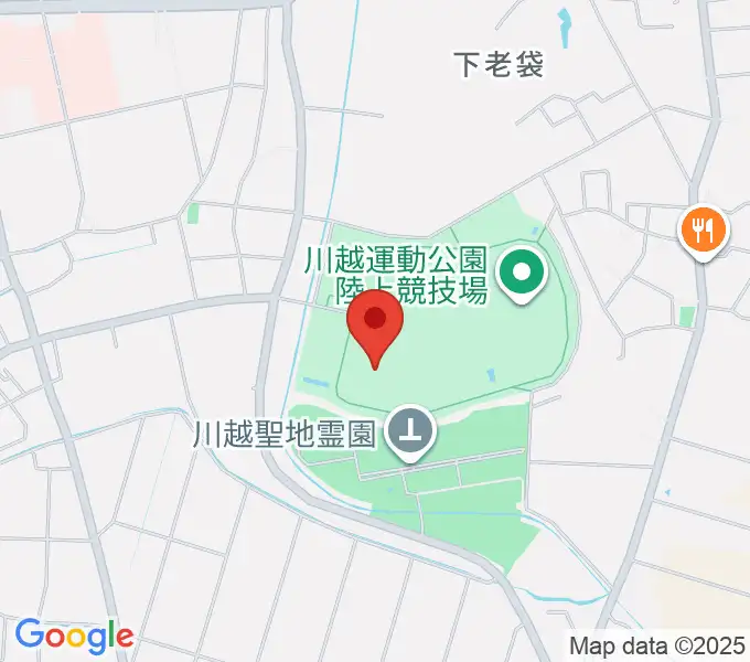 川越運動公園総合体育館の地図