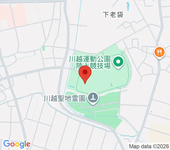 川越運動公園総合体育館の地図