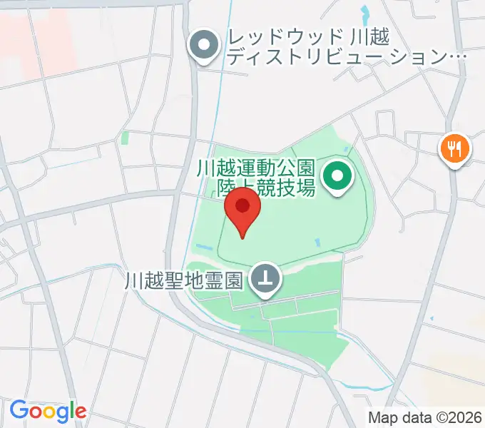 川越運動公園総合体育館の地図