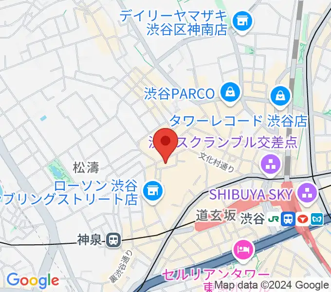 渋谷Studio Freedomの地図