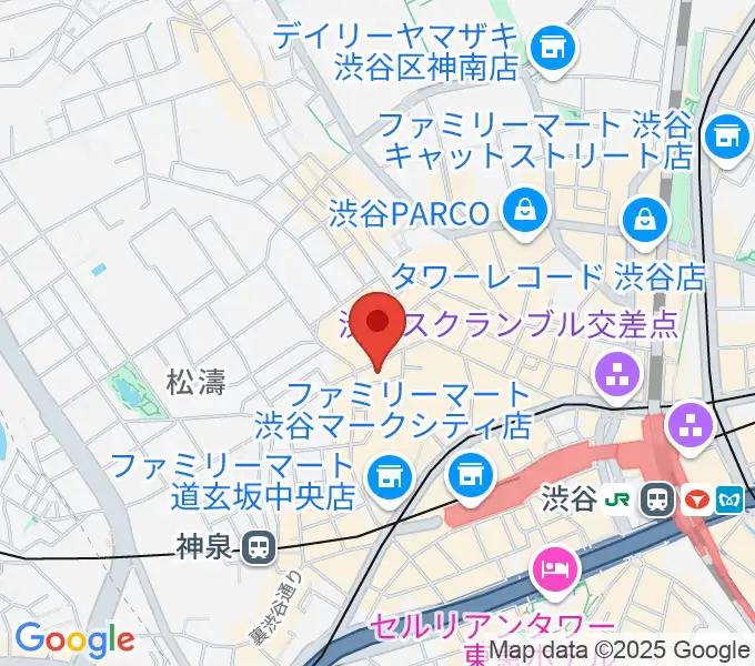 渋谷Studio Freedomの地図