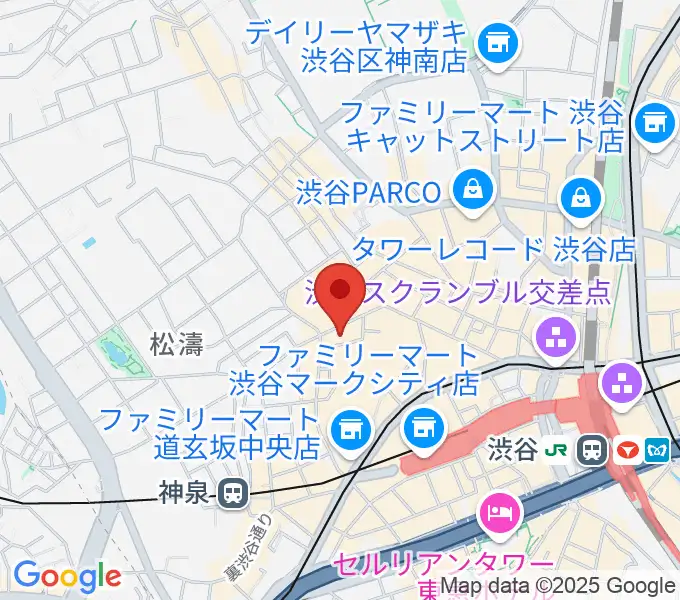 渋谷Studio Freedomの地図