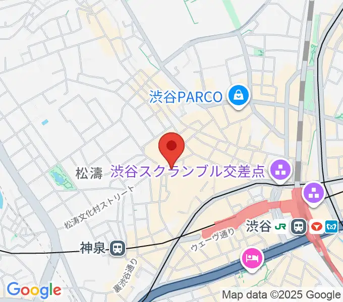 渋谷Studio Freedomの地図