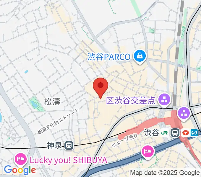 渋谷Studio Freedomの地図