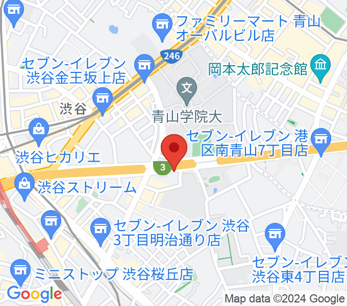 沖田ギター工房 渋谷店の場所