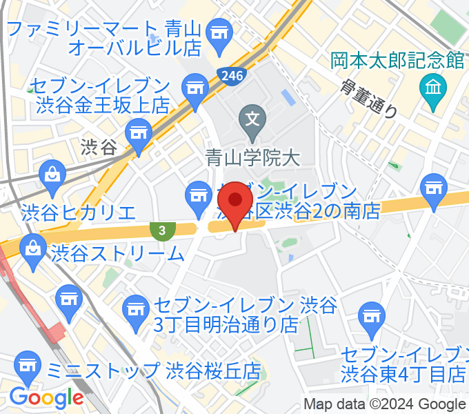 沖田ギター工房 渋谷店の場所