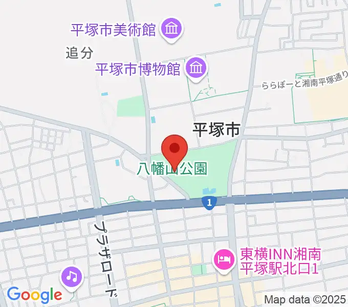 八幡山の洋館の地図