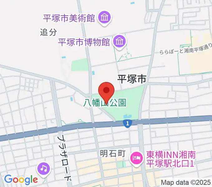八幡山の洋館の地図