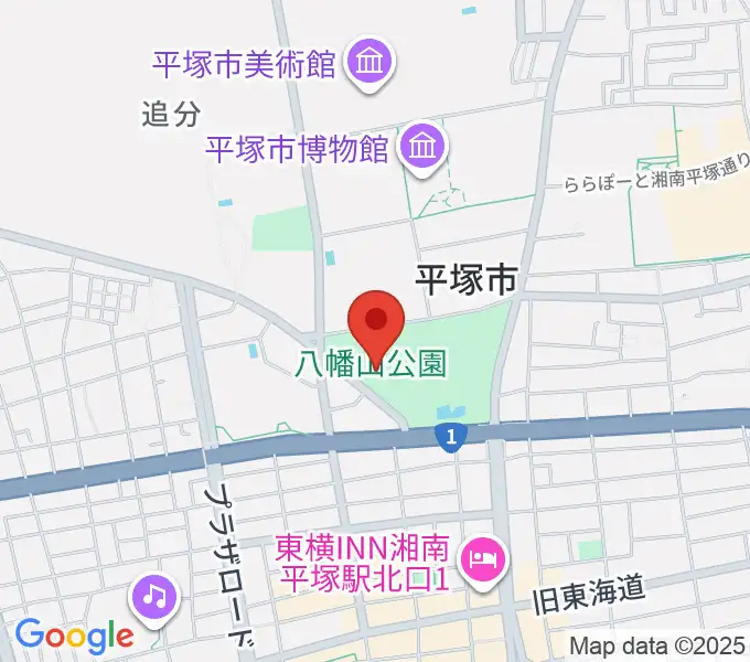 八幡山の洋館の地図