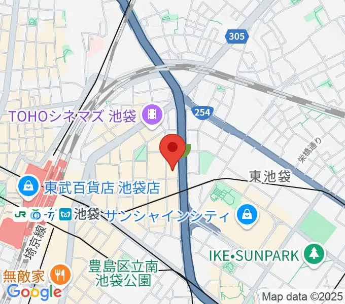 グランドシネマサンシャイン池袋の地図