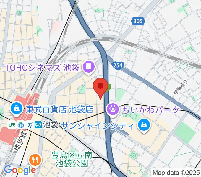 グランドシネマサンシャイン池袋の地図