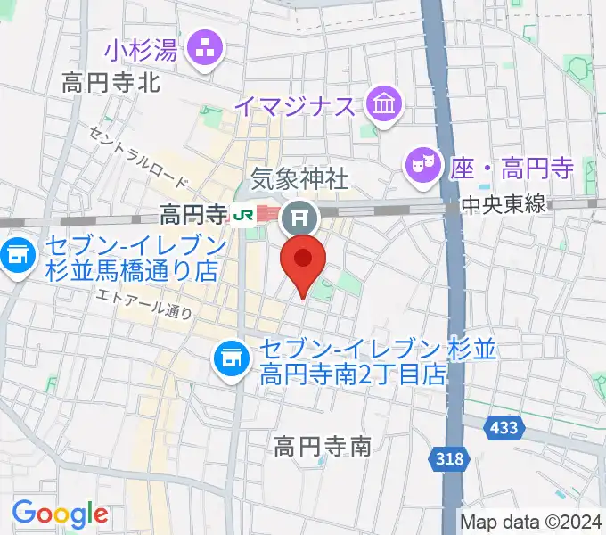 AMPcafeの地図