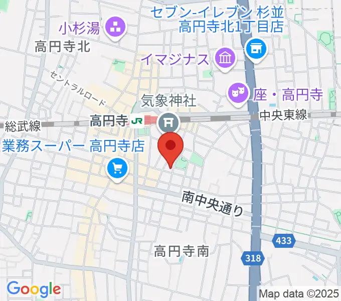 AMPcafeの地図