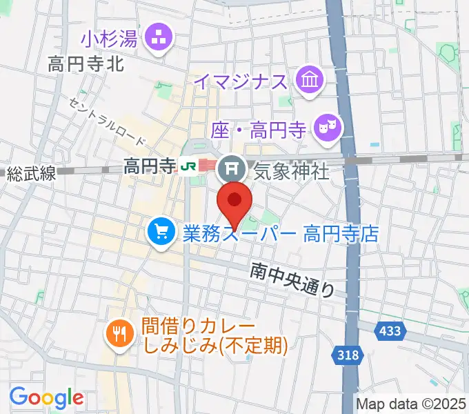AMPcafeの地図