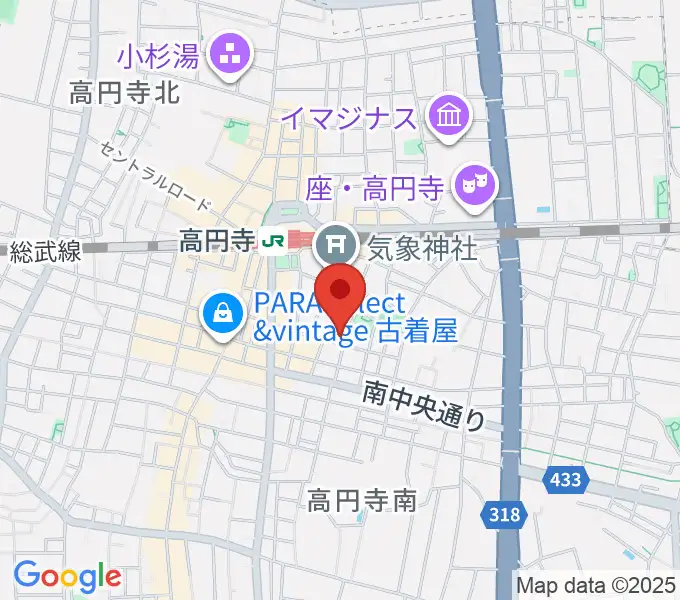 AMPcafeの地図
