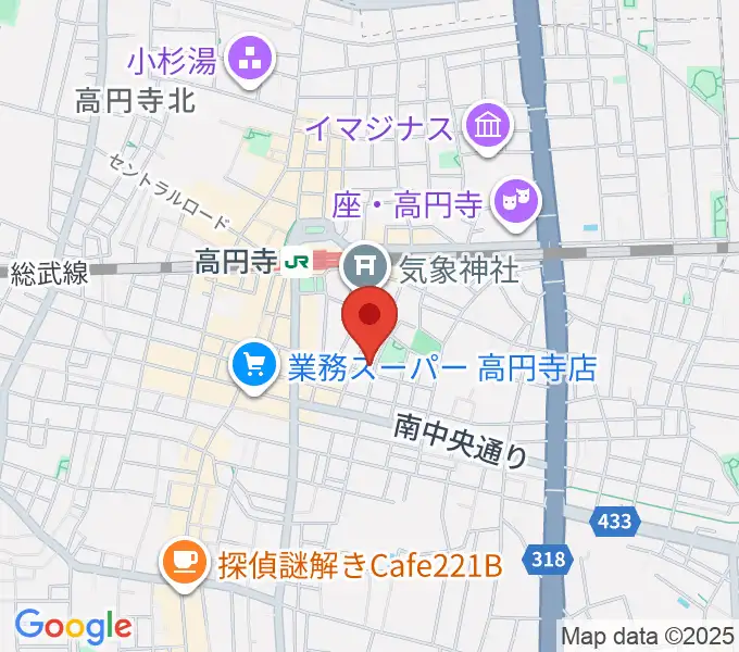 AMPcafeの地図