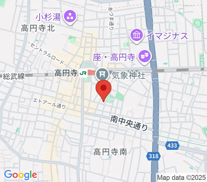 AMPcafeの地図
