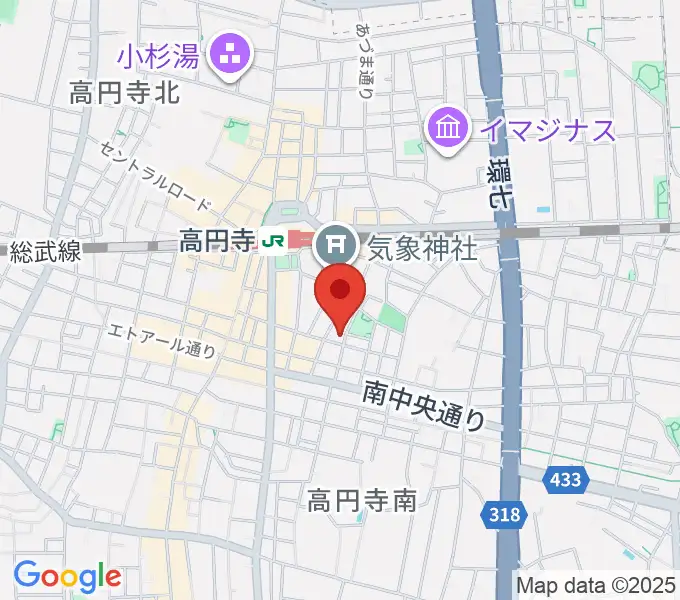 AMPcafeの地図