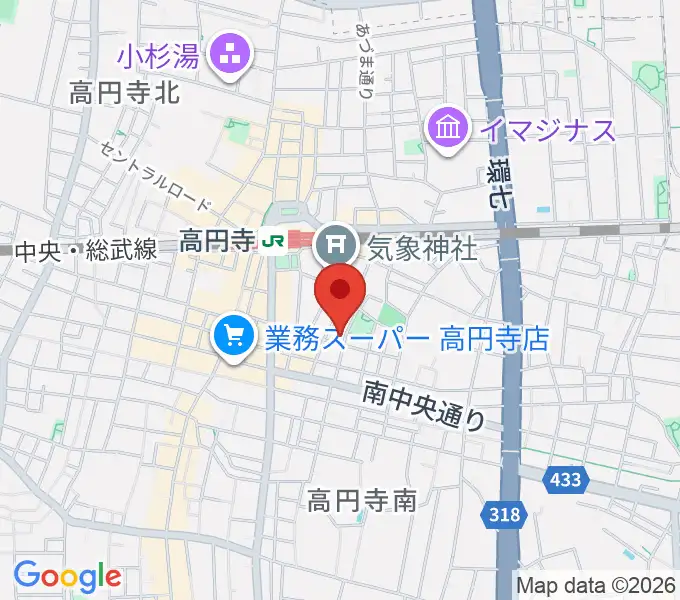 AMPcafeの地図