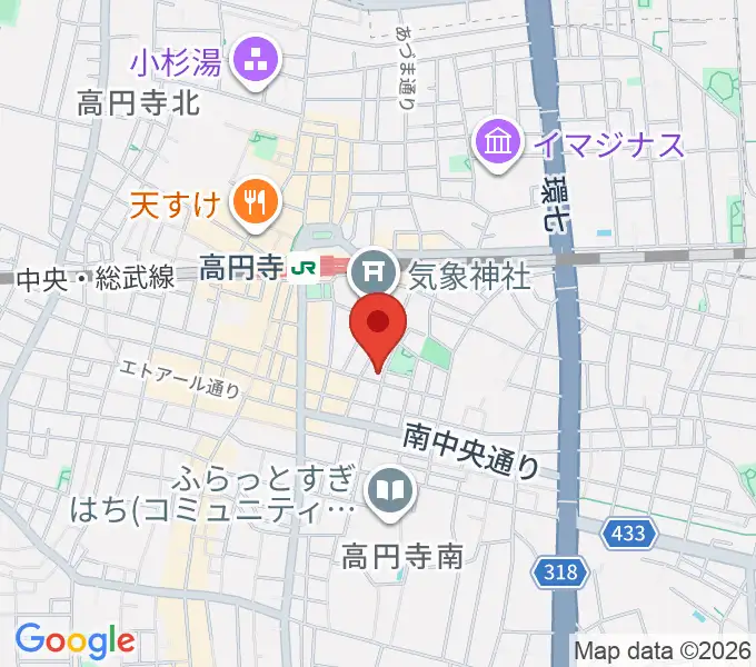 AMPcafeの地図